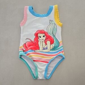 Disney 'The Little Mermaid' Colorful Swimsuit for Girls Size 4Y